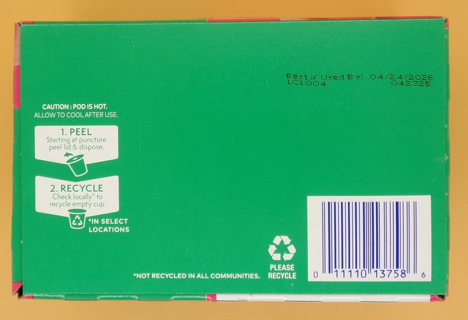 Kroger® Strawberry Acai Iced Refresher Pods, 12 ct Caffeine Free Creamy Beverage