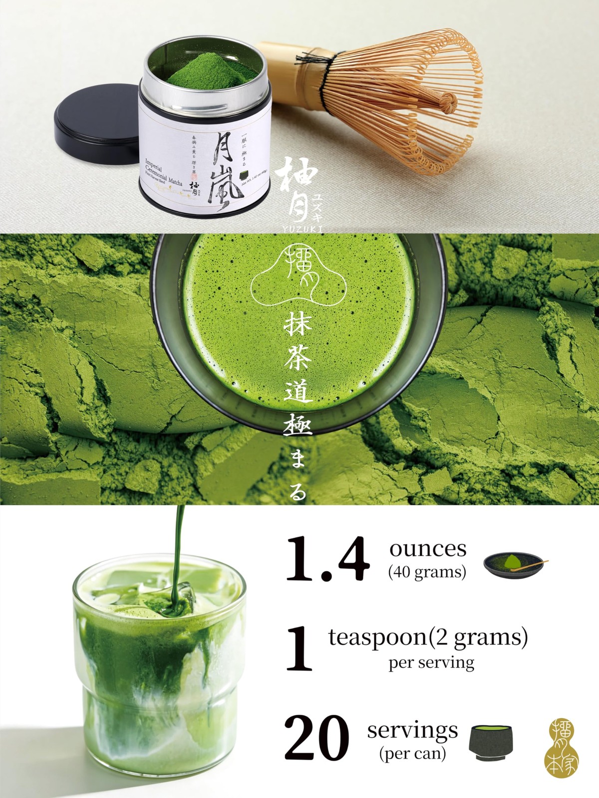 Premium Japanese Ceremonial Grade Matcha Powder, First Harvest Matcha Green T…