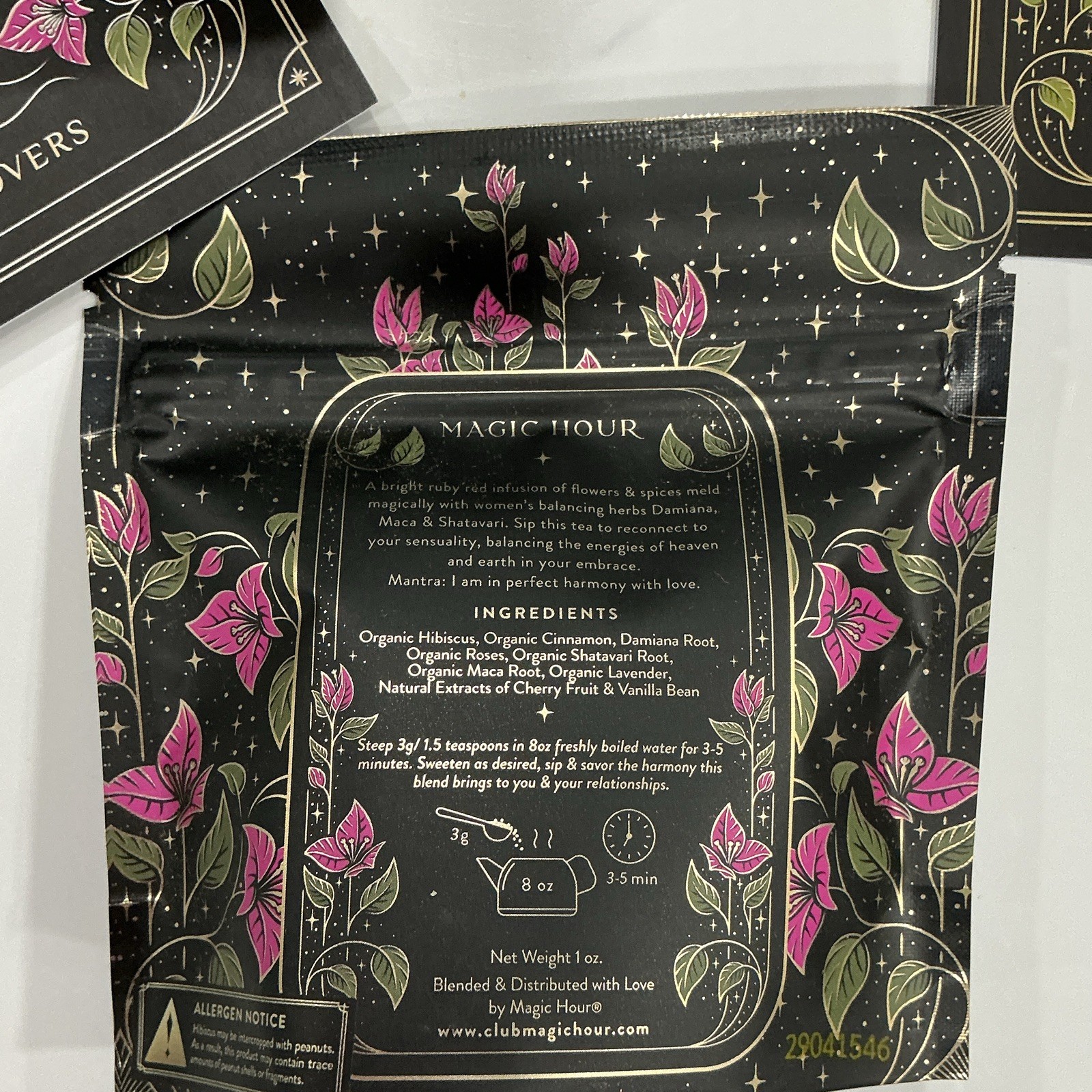 Magic Hour The Lovers Organic Herbal Loose Leaf Tea, Cherry Vanilla, 1 oz