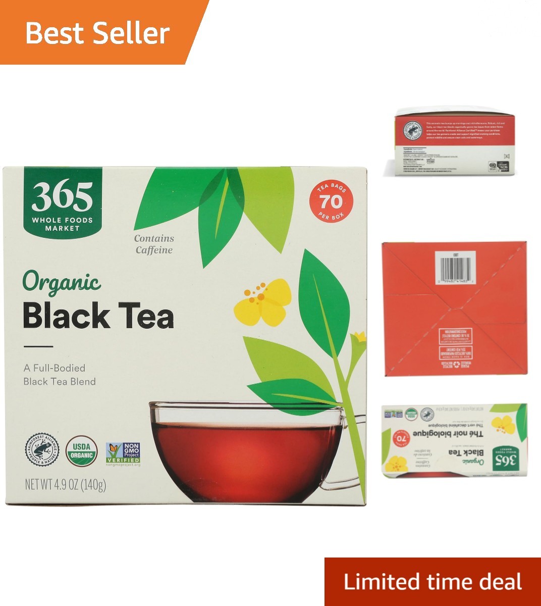 70 Count Organic Black Tea – Natural Antioxidants for Healthy Living