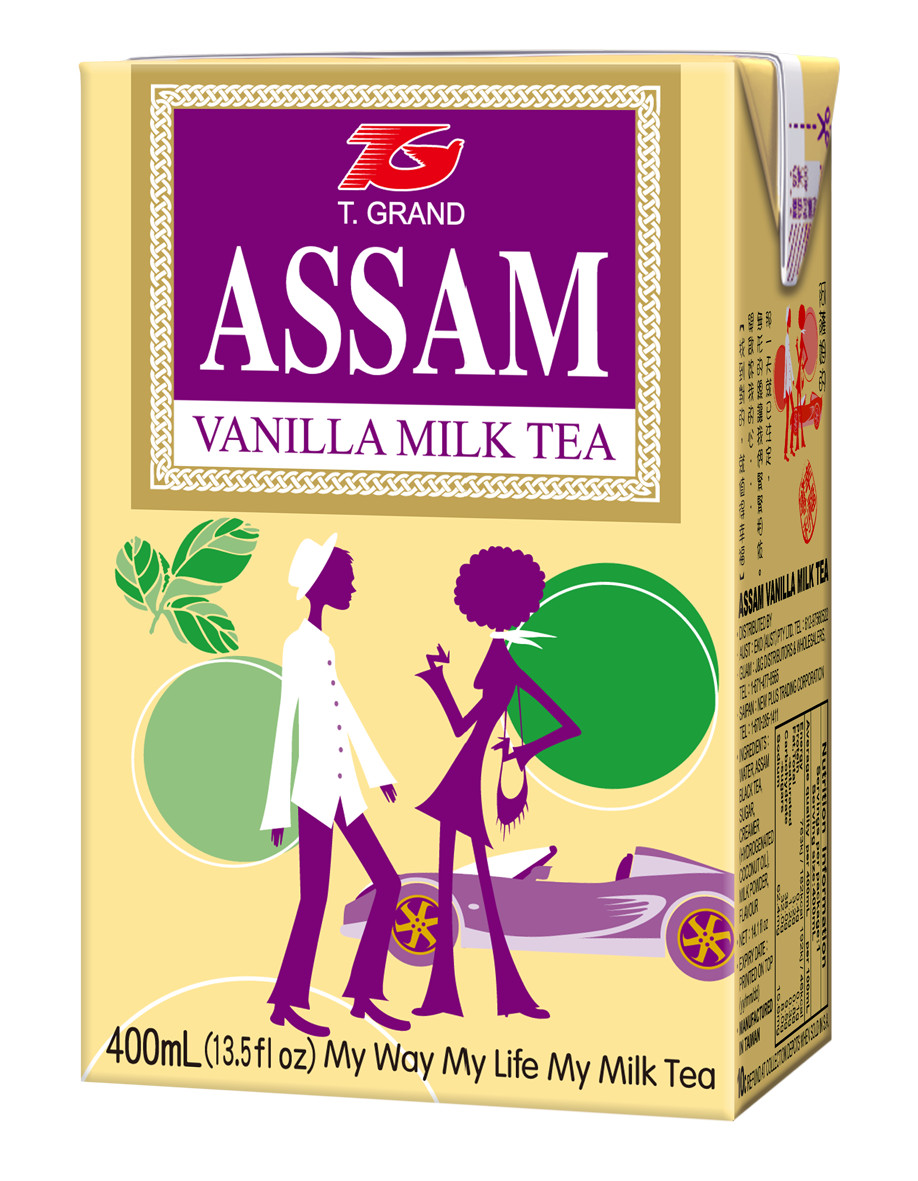 Assam Beverages Black Tea and T. Grand, 13.5 Fl Oz, 24 Count
