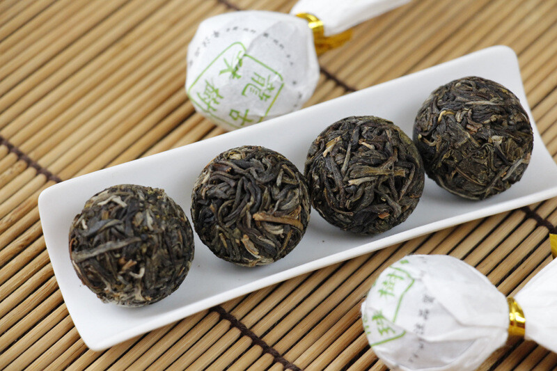 Moonlight White Tea Dragon Pearl 10 Pcs Raw Pu erh White Tea Natural Aged