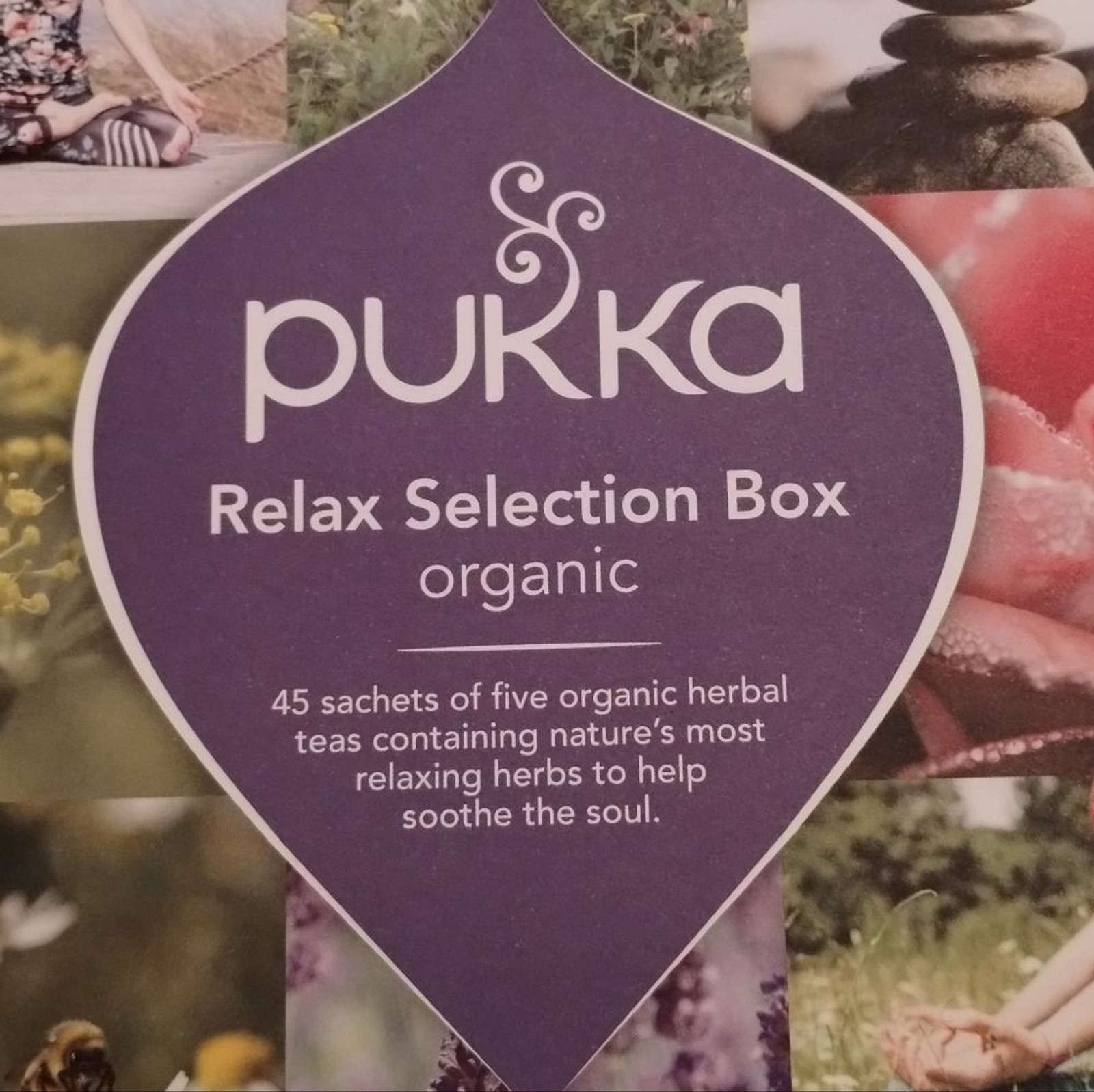 Pukka Organic Tea Relax Selection Box Gift Set 45 Sachets of 5 Herbal Blends NEW