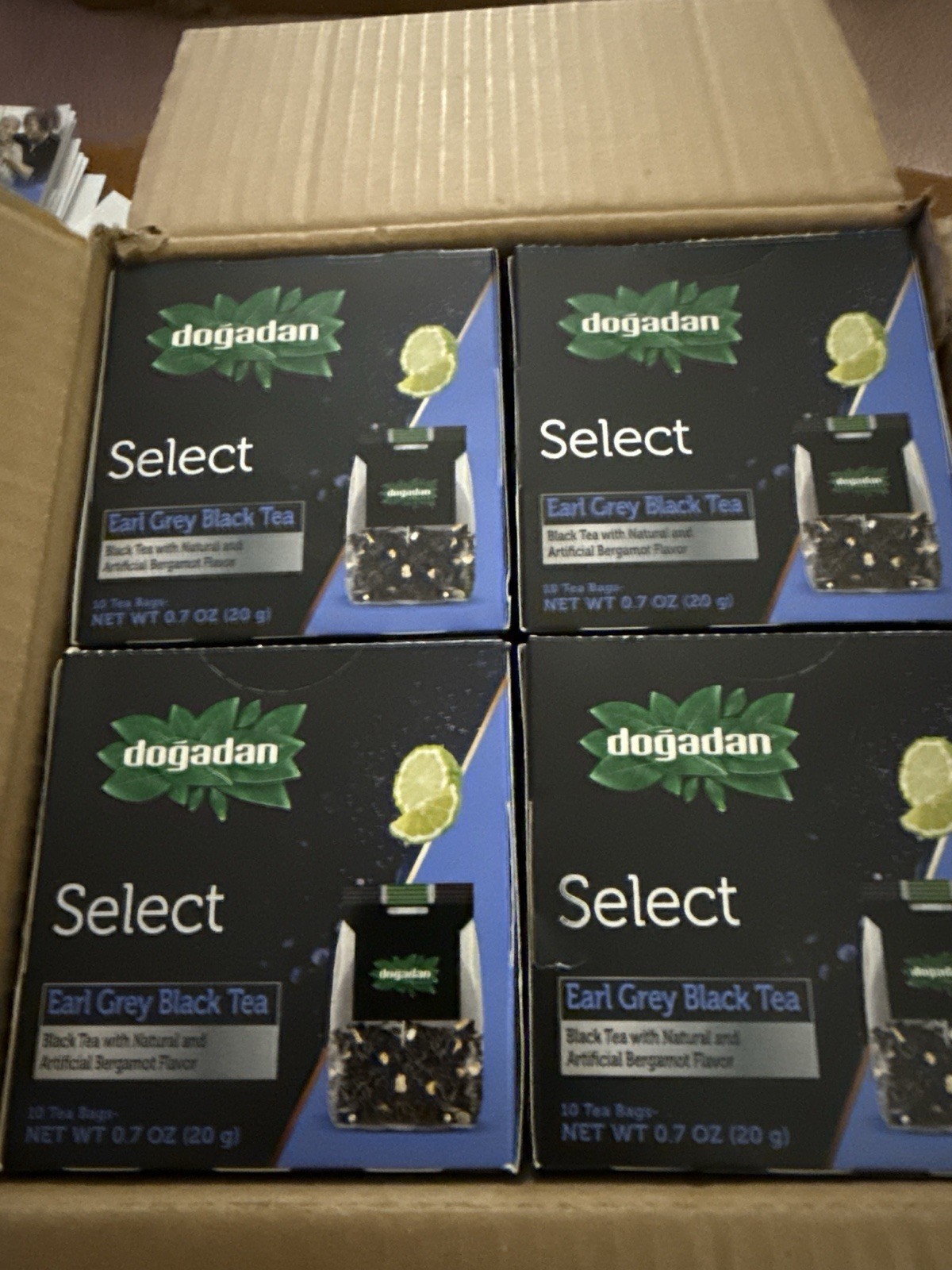 Dogadan Select Earl Grey Black Tea Case of 12 Exp 01/2026 120 Tea Bags
