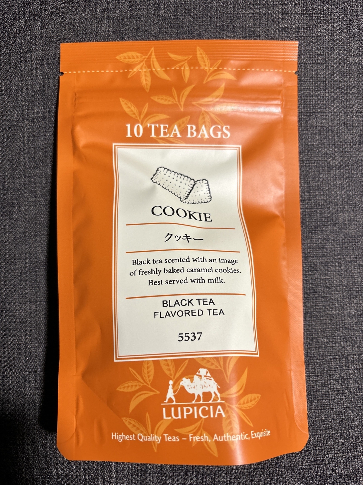 NEW LUPICIA Japan Black Tea 5537 Cookie Flavored Tea 10 Bags Best Before 08/25