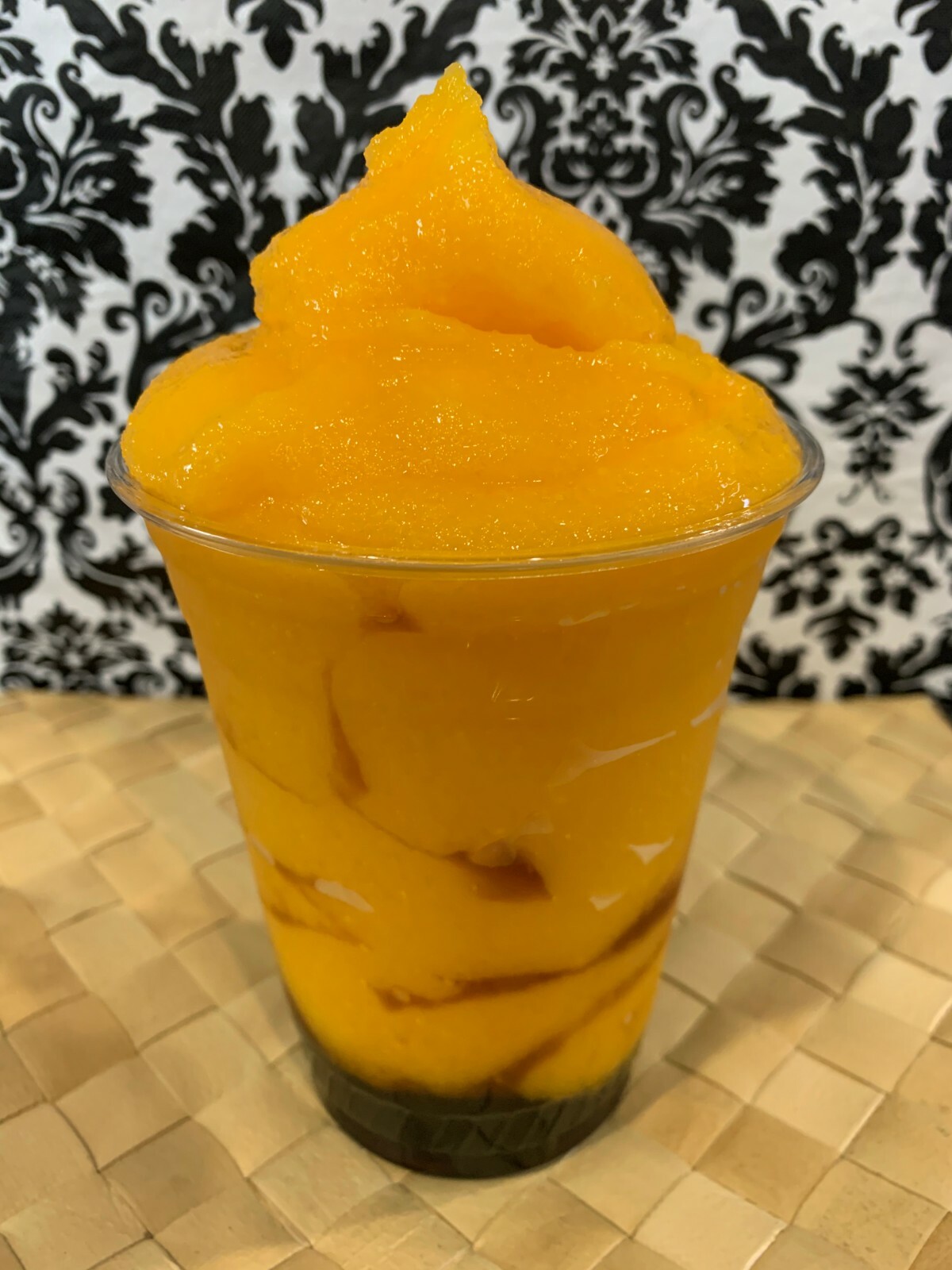 Premium MANGO STRAWBERRY Powder Boba Bubble Tea Tapioca Pearl Smoothie 12 oz