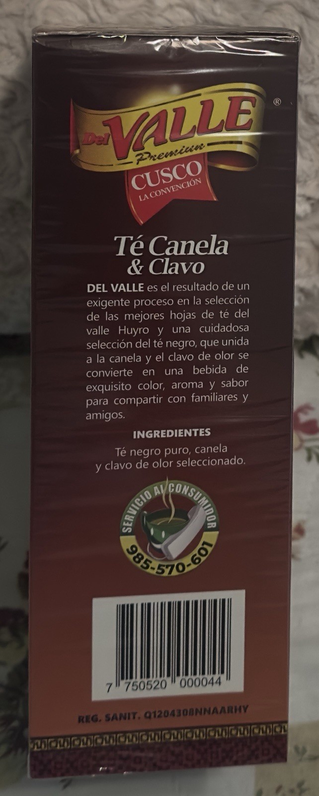 Del Valle Premium Té Canela Clavo, Exp 01/04/2028 100 Sobres Filtrantes.