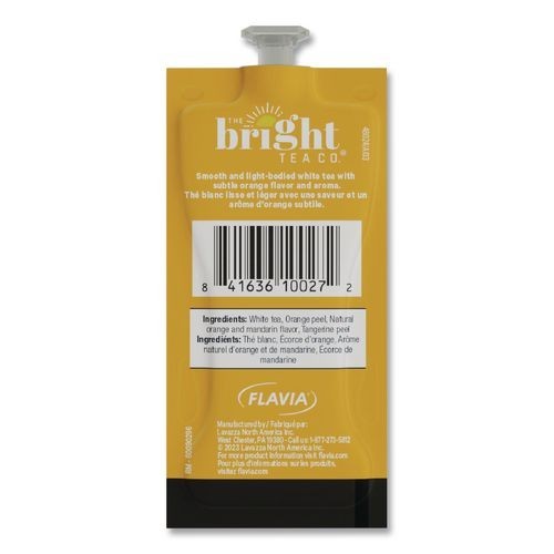 Flavia The Bright Tea Co. White with Orange Tea Freshpack, 100/Carton