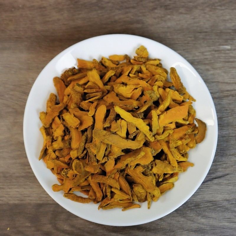 Dried turmeric slices, 8oz, Herbal Tea, Vegan, Hand picked, Pack in USA 九龍堂 姜黄