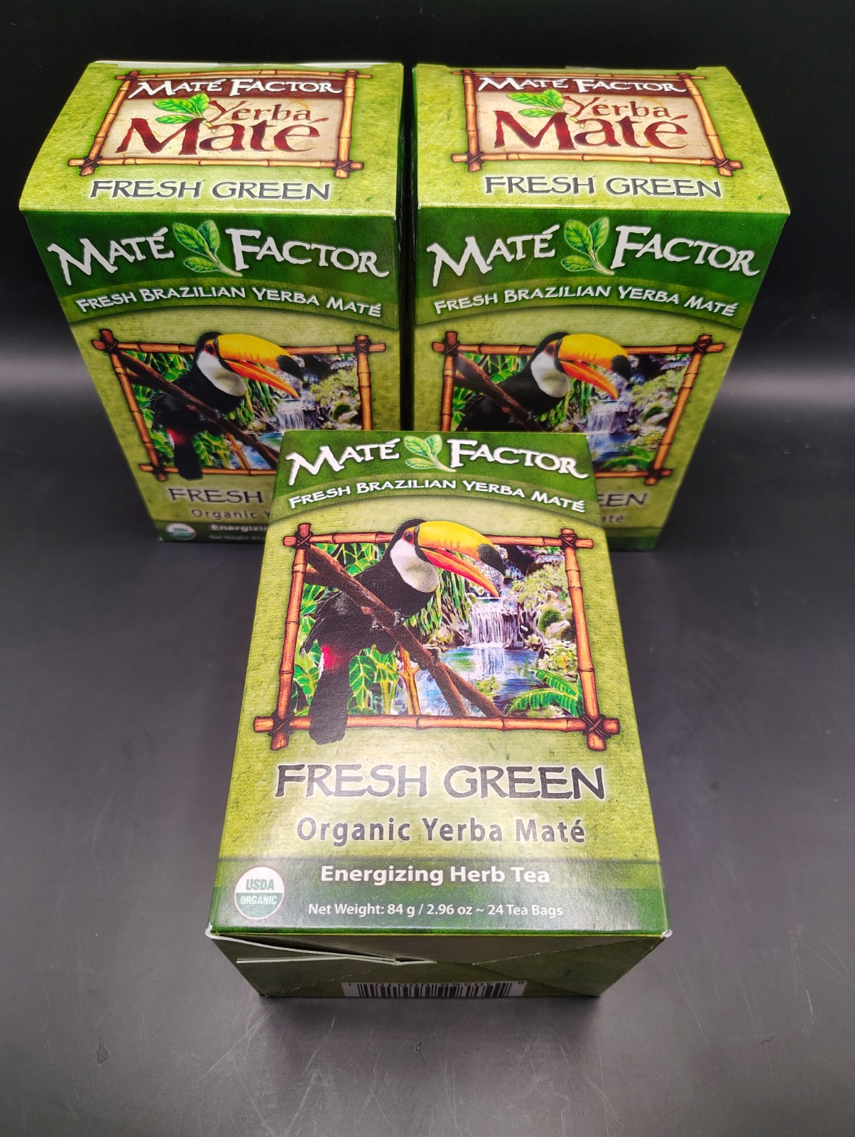Mate Factor Yerba Mate Green Tea,Fresh Organic Tea Bags. 3boxes