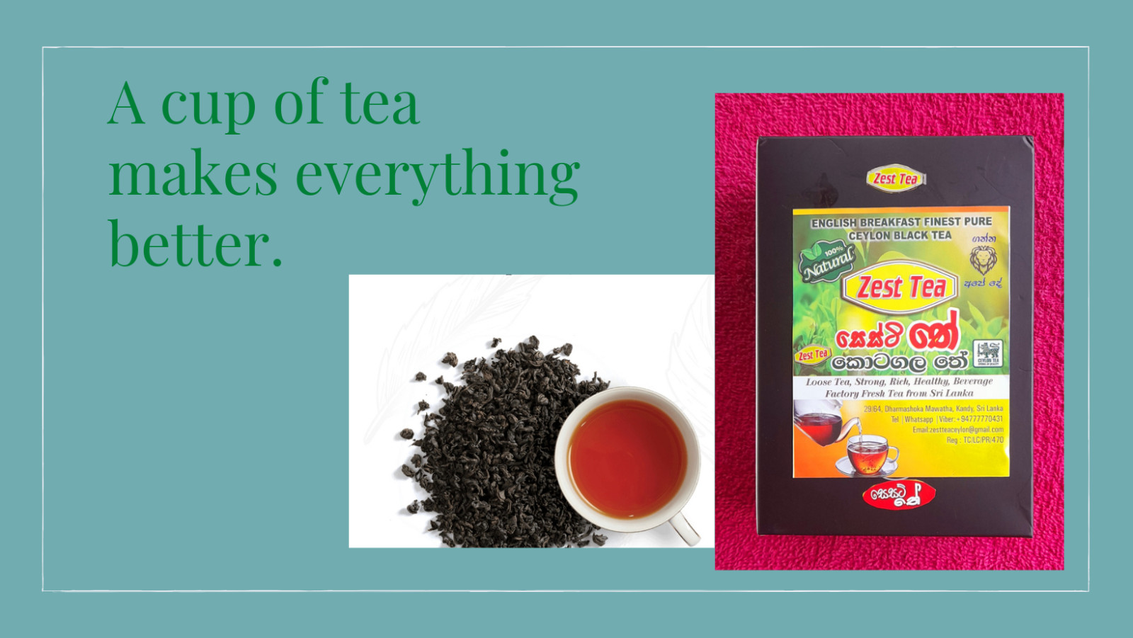 English breakfast Finest pure Ceylon black tea ORANGE PEKOE 1 Best quality tea