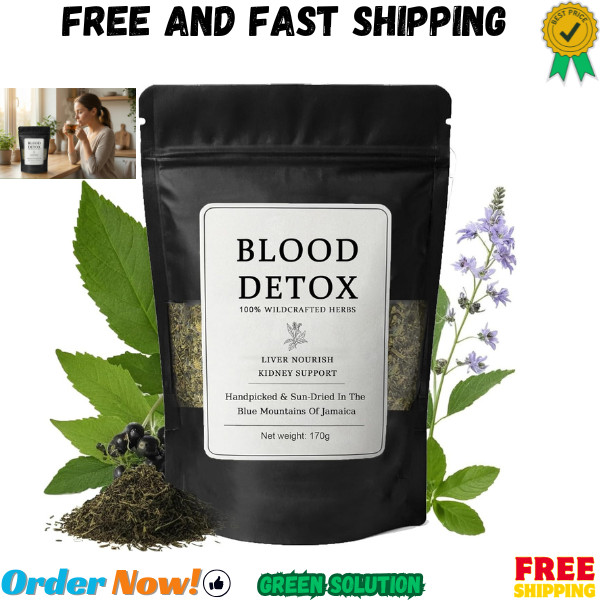 Healing Garden Blood Detox Jamaican Tea, Herbal PlantBased Botanical Tea with…