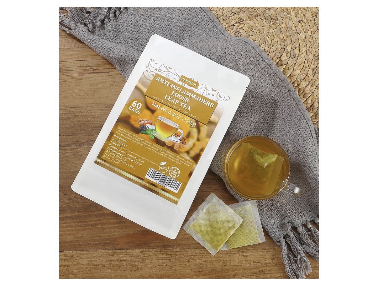 ULTHMOK Anti-Inflammaherb Loose Leaf Tea Herbal Natural 60 Tea Bags