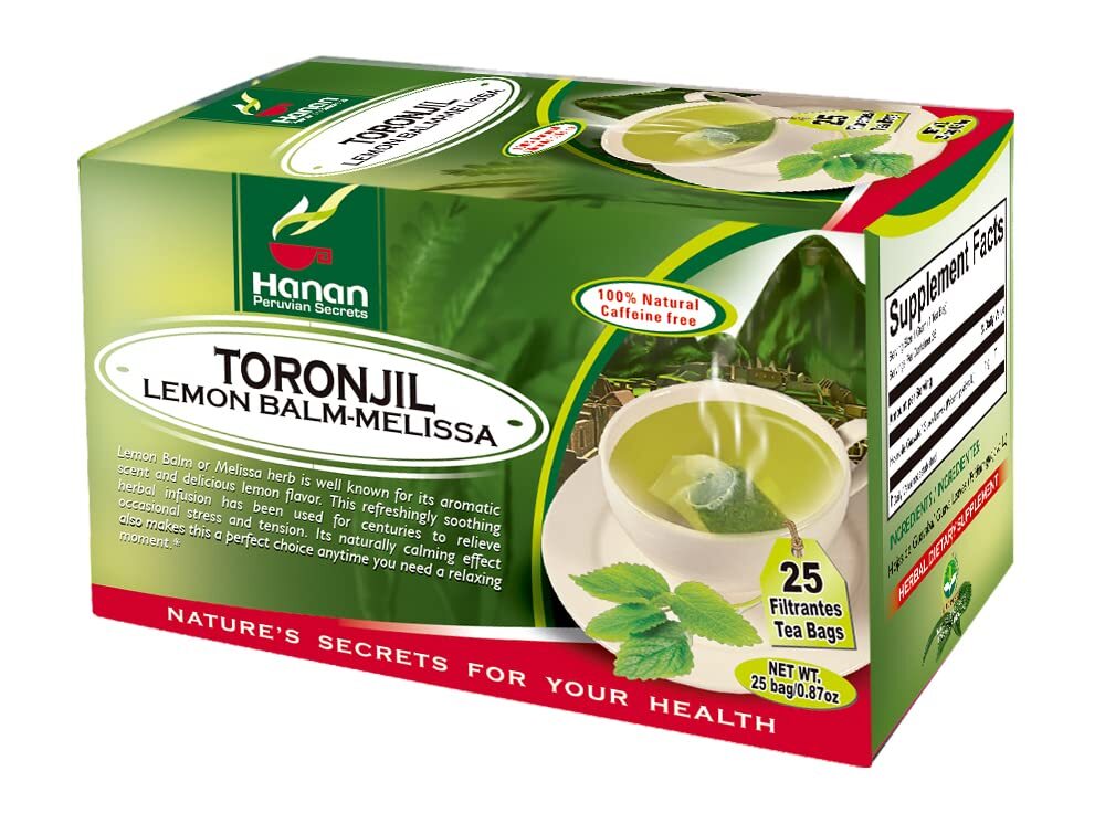 Lemon Balm 25 Herbal Tea Bags Toronjil from Peru