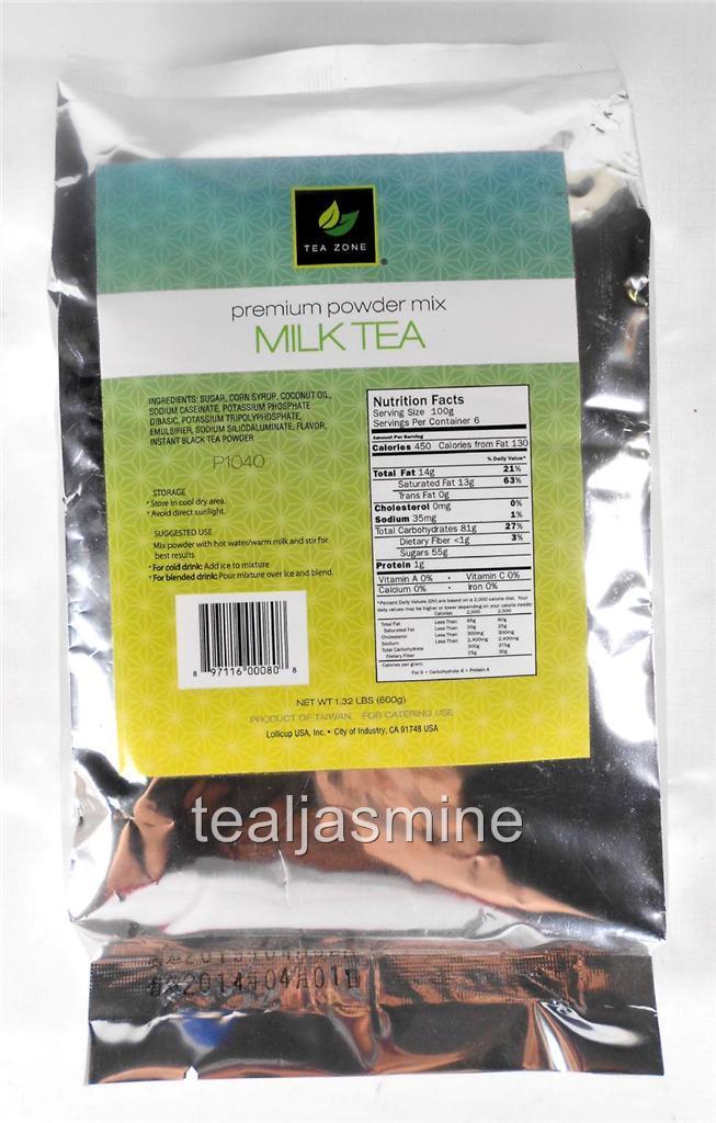 Tea Zone Lavender Milk Tea Premium Powder Mix Boba Bubble Tea 1.32 Lbs.