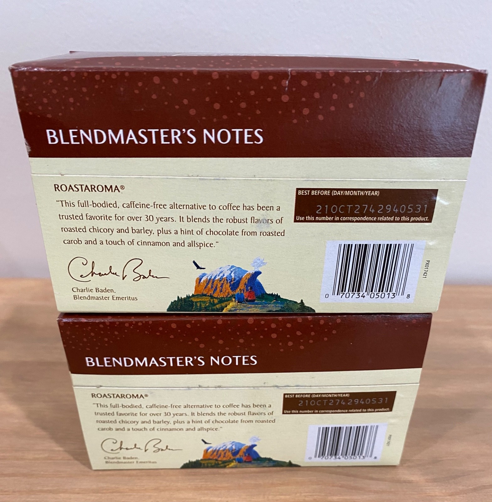 Celestial Seasonings Roastaroma Caffeine Free Herbal Tea LOT/2 Boxes BBD 10’27