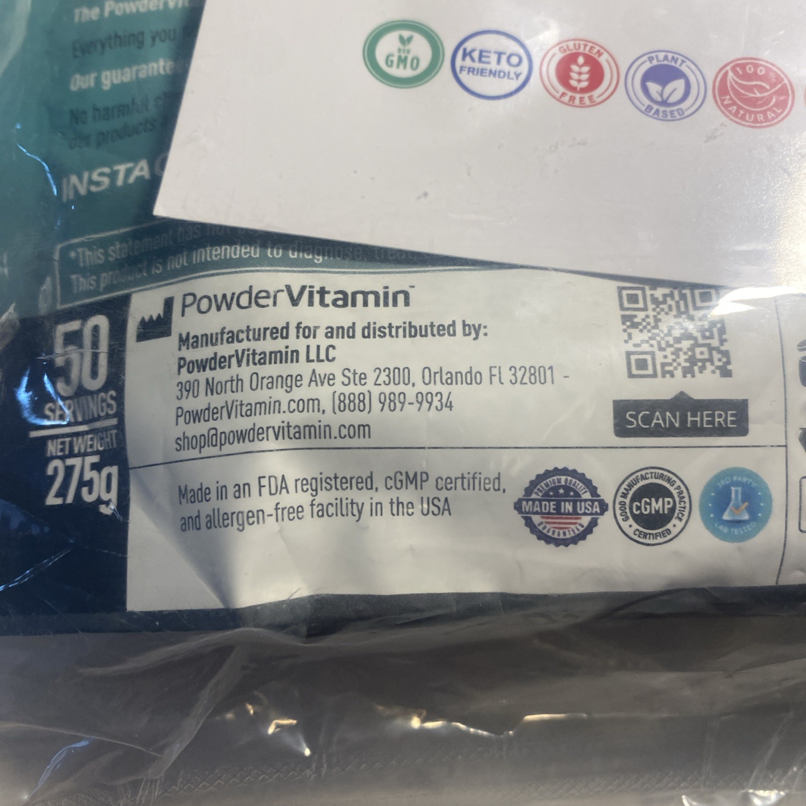 PowderVitamin Electrolytes Powder Plus 100 Servings Black Tea Ginseng Electro…