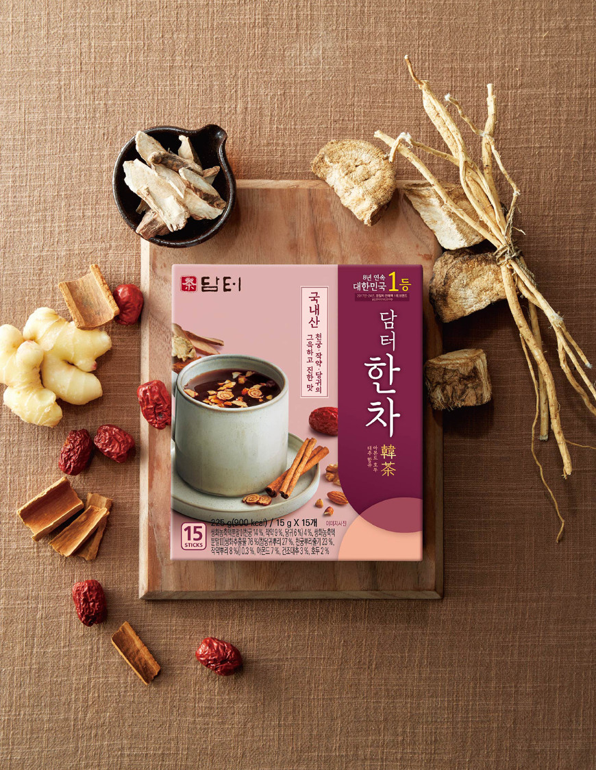 Damtuh Korean Traditional Tea Mix Nut Grain Drink 15 Sticks K-food