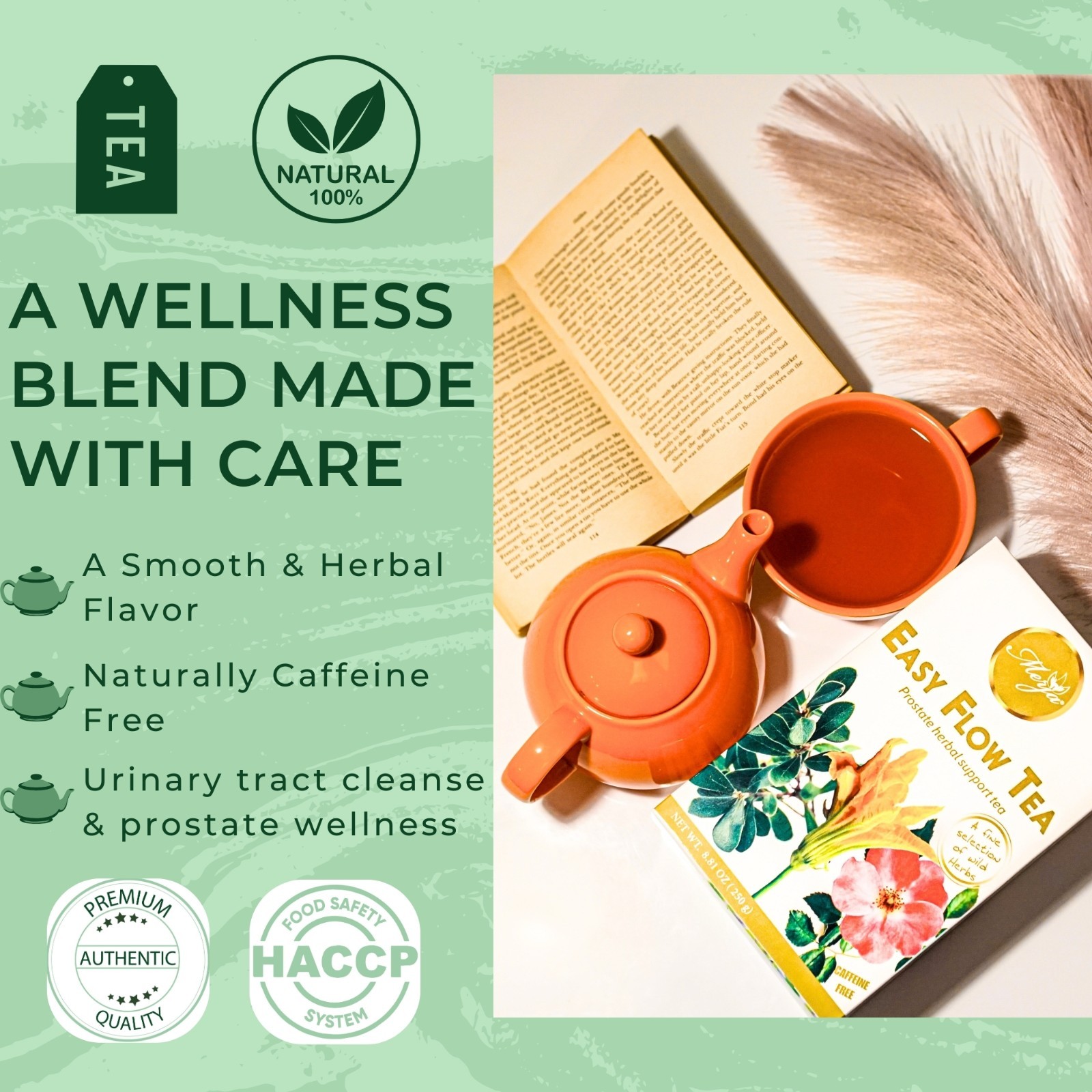 Easy Flow Tea – Prostate Support Tea – Loose Tea – 100% Natural Tea