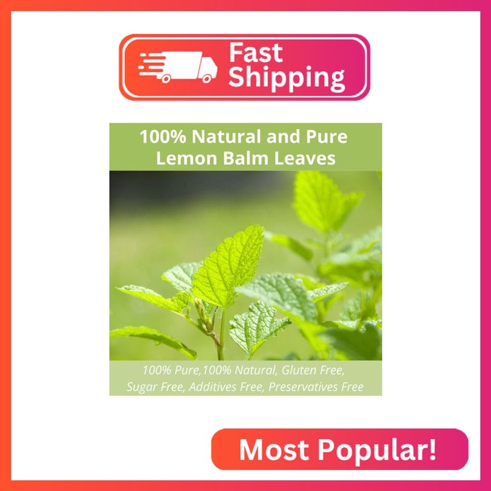 60 Lemon Balm Tea Bags – VitalForest Dried Lemon Balm Leaves Tea -1.5g/Bags, Cal