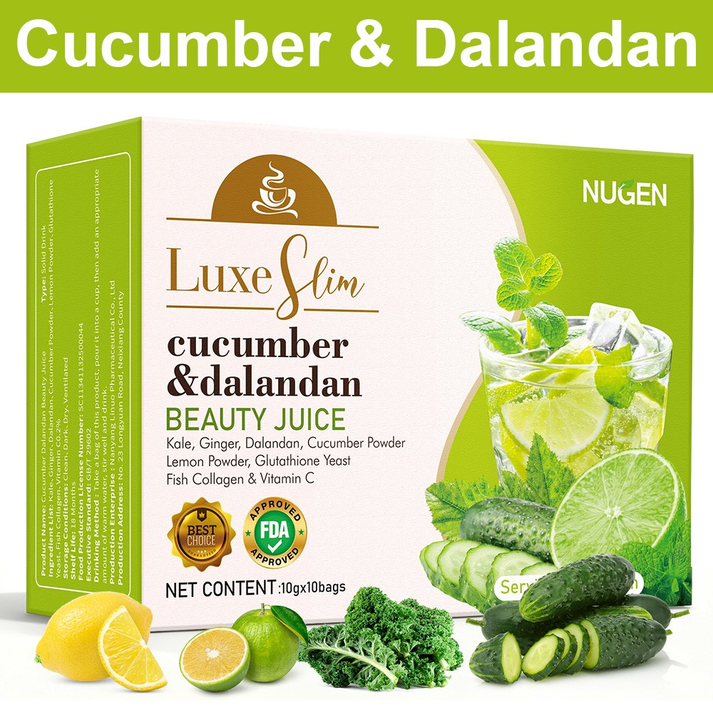 Cucumber＆Dalandan Beauty Juice,W/ Kale,Ginger,Dalandan,Cucumber Powder,Vitamin C