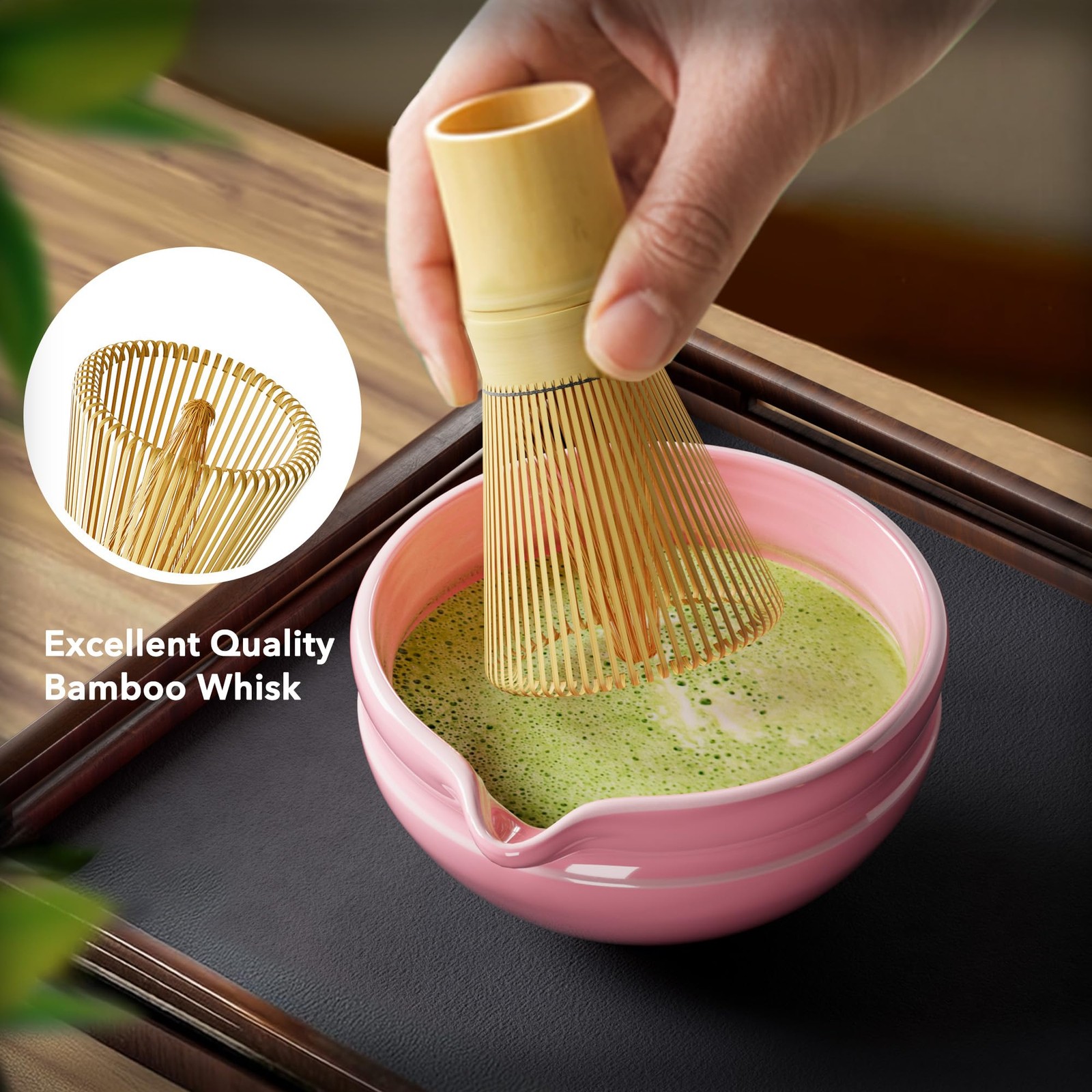 7 Pcs Matcha Whisk Set, Perfect Matcha Kit for Matcha Lovers Includes Ceramic…