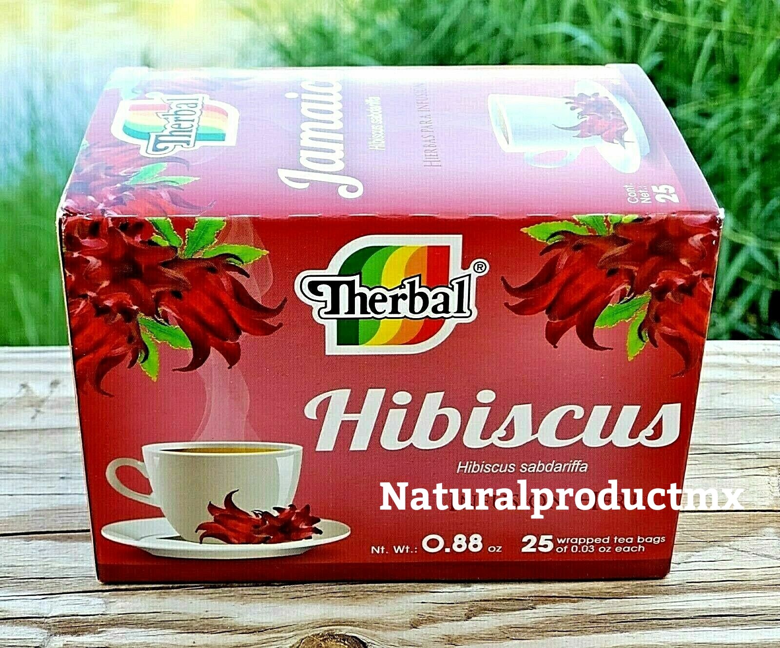 HIBISCUS TEA ✅ Te de Jamaica 50 bags 0.03 oz. each box Antioxidant 5 Packs