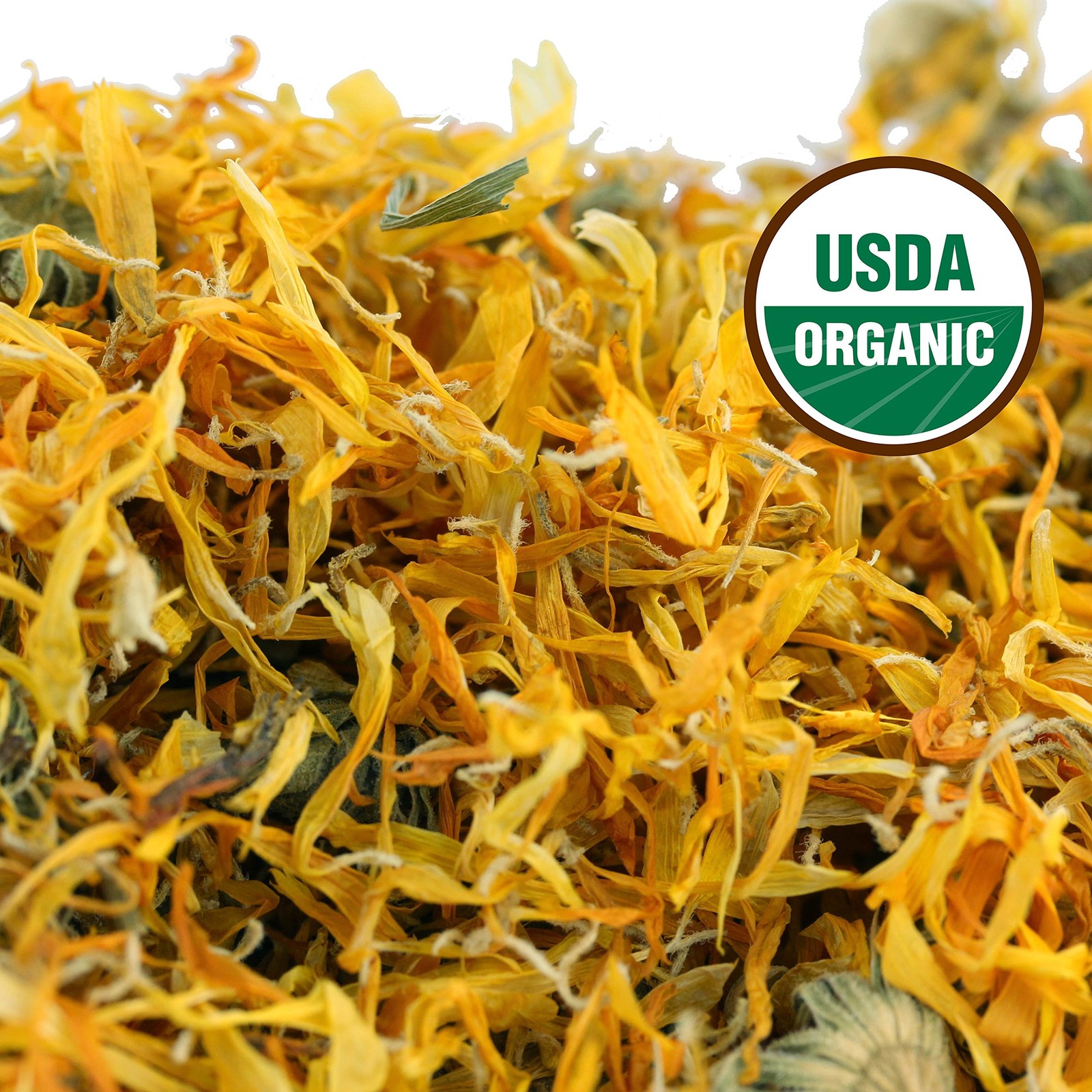 Calendula Tea 1LB (16Oz) 100% CERTIFIED Organic Whole Flower Herbal Tea (Cale…
