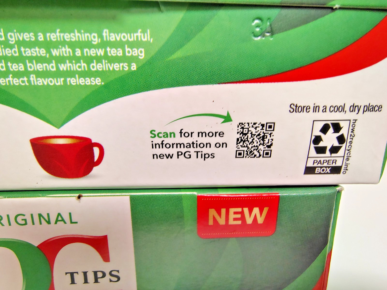 PG Tips Original Black Tea, 40 Bags/Box, BB 7/2027, Lot of 2
