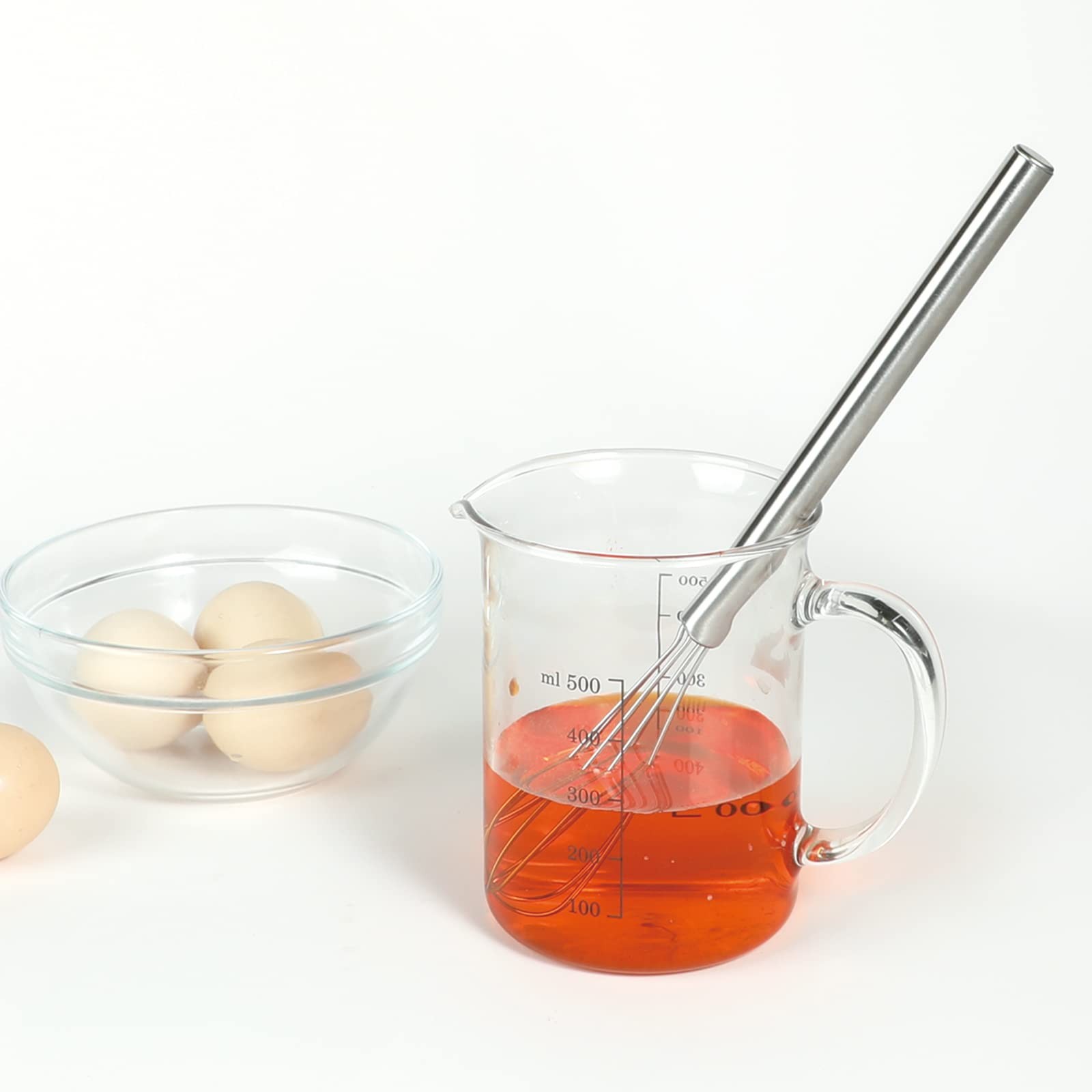 Webake 2 Pack Mini Whisks 304 Stainless Steel Small Whisks, Whisk,