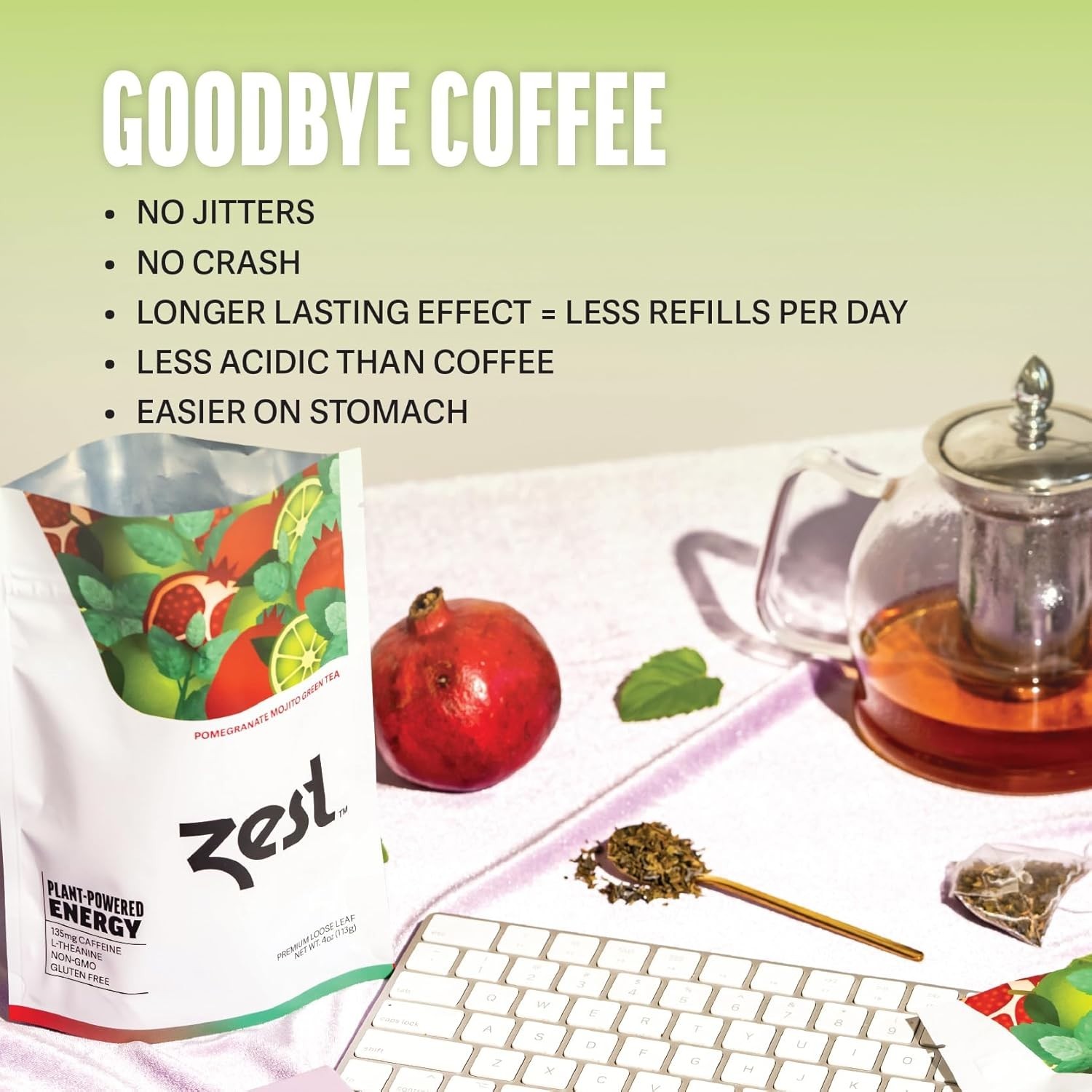 Zest Energy Green Tea Pomegranate Mojito 20ct