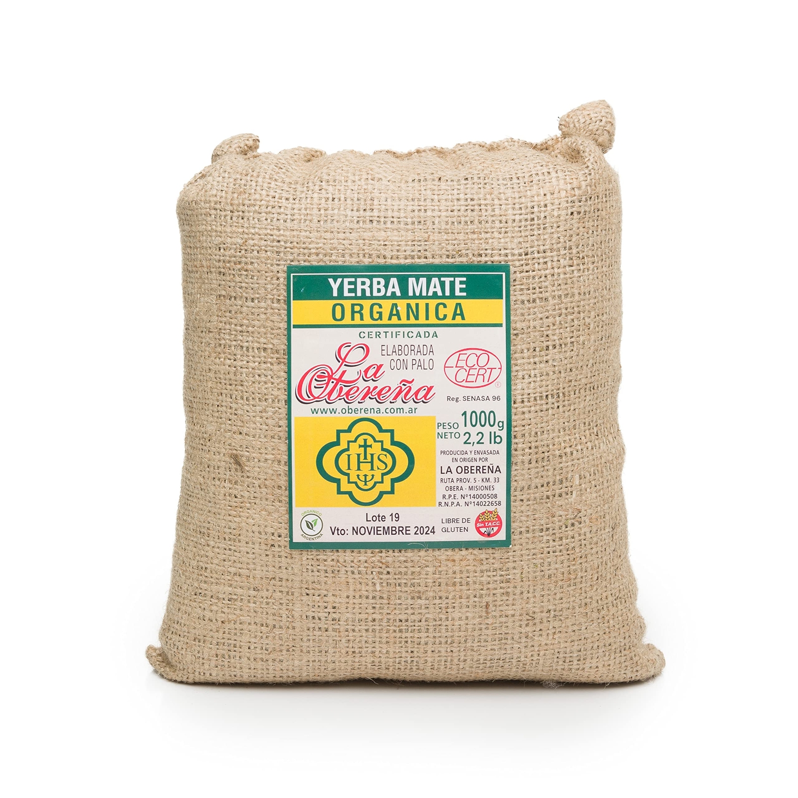 Organic Yerba Mate La ObereÃ±a Loose Leaf Tea Traditional South American Tea