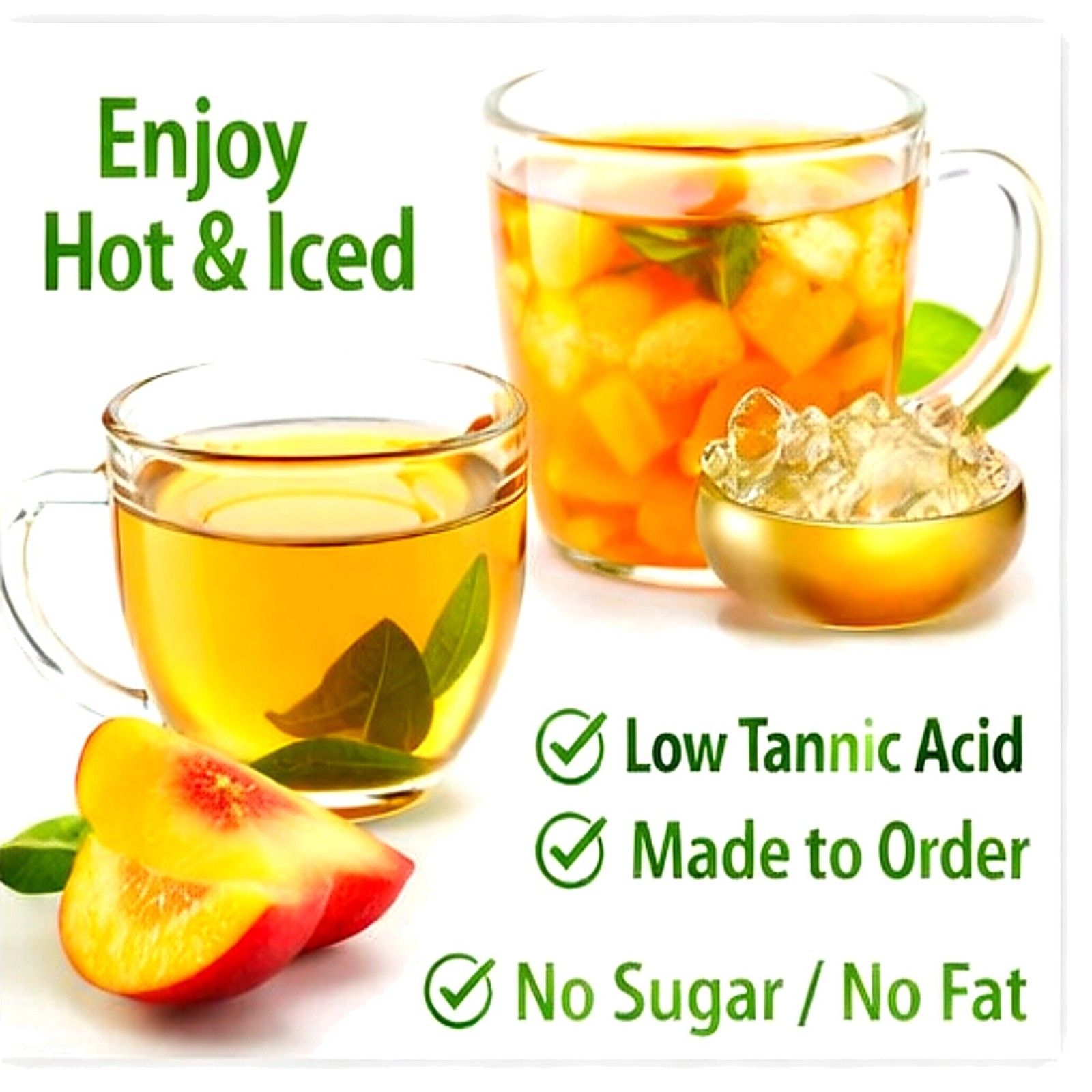 Michele’s Pantry Peach Mango Bulk Green Tea-8 oz. Loose Leaf Tea