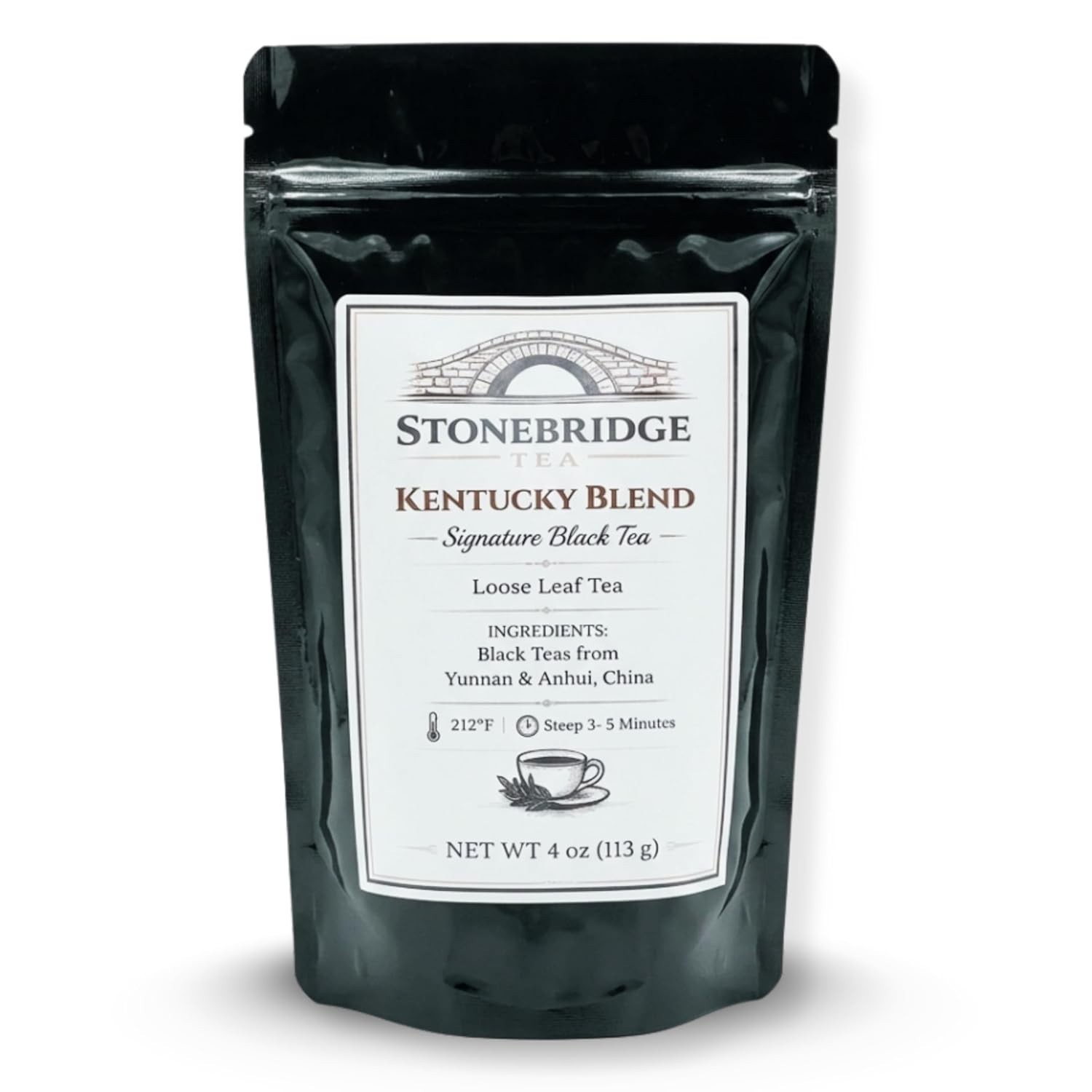Stonebridge Kentucky Blend Black Tea, Loose Leaf Tea, 4 oz (113g)