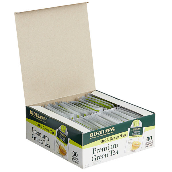 Bigelow 60-Count Premium Green Tea Bags – 6/Case