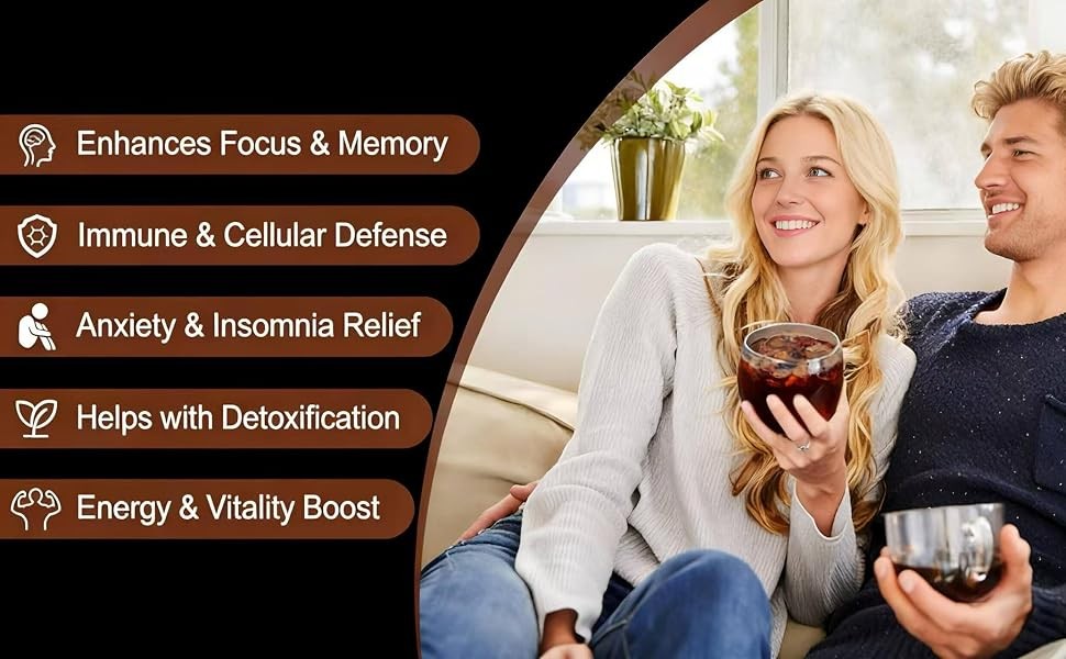 Ginseng Five Treasure Herbal Tea Bags, Traditional Natural Herbal Wellness Tea