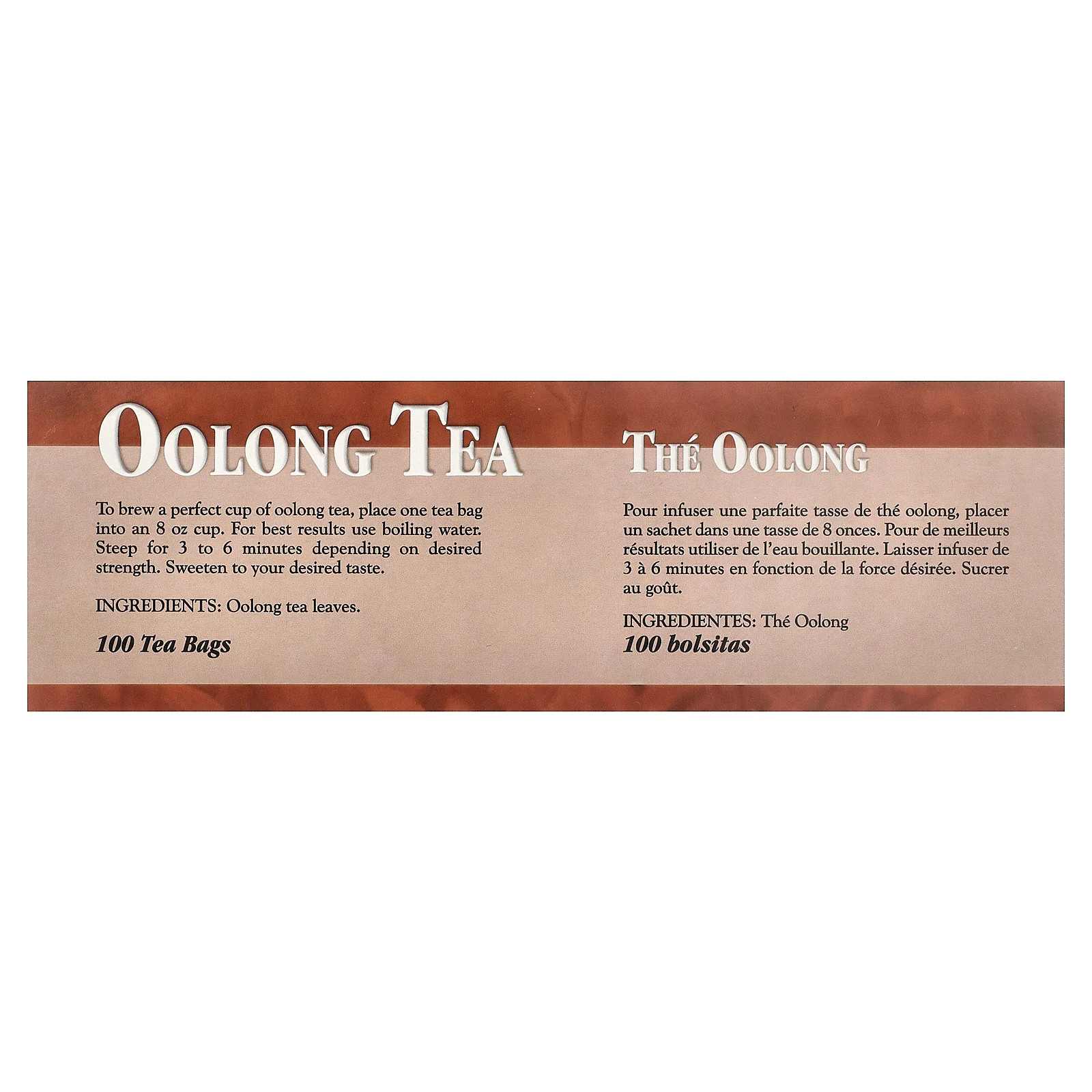 Legends of China, Oolong Tea, 100 Tea Bags, 5.64 oz (160 g)