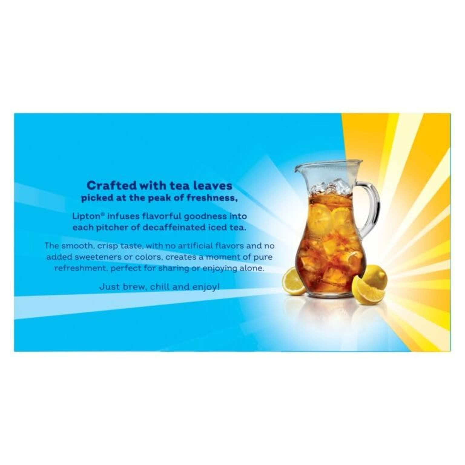 Decaf Black Iced Tea Bags – Family Size, Zero Calories, 96 Total Bags, Refreshin