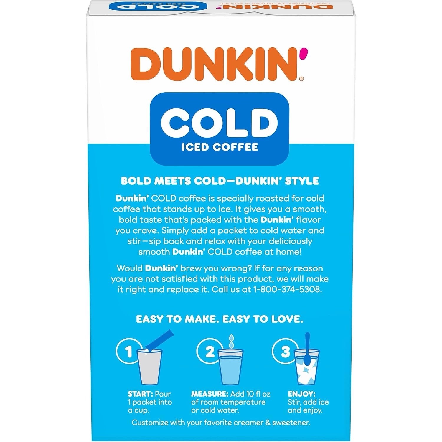 :.Dunkin’ 🍩 Cold Coffee ☕️ Packet, 1.02 oz., 6 Ct Box.: