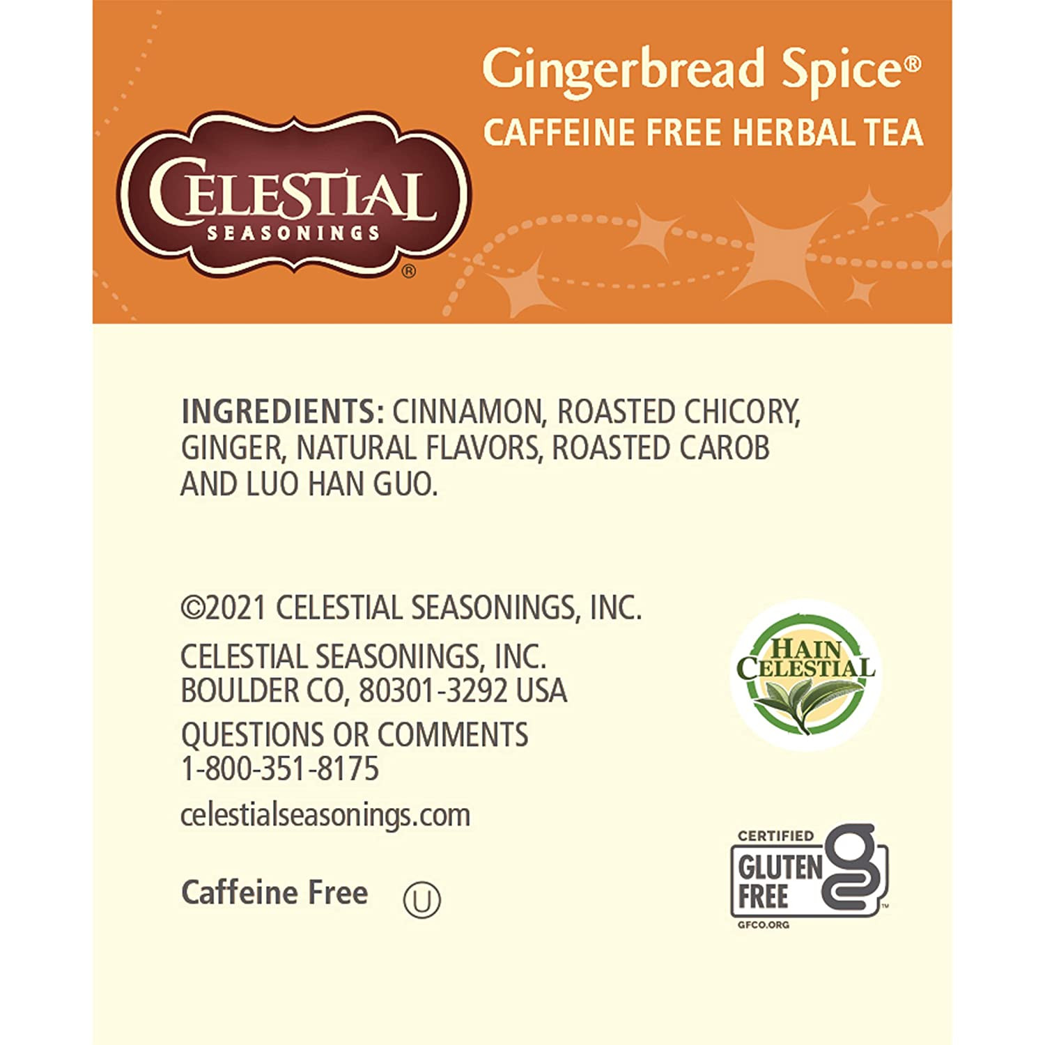 Celestial Seasonings Herbal Tea, Cranberry Vanilla Wonderland, 18 Ct (Pack of 6)