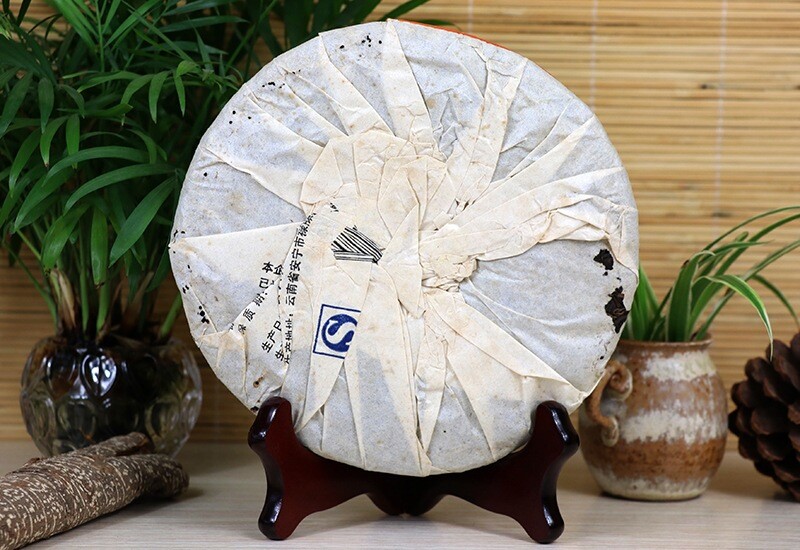 Lao Tong Zhi JIAJIA 7598 Anning Haiwan Yunnan Pu-erh Tea Cake 2007 357g Ripe