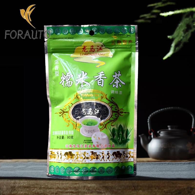 80g Yunnan Glutinous Rice Fragrant Raw Pu’er Tea 2019 Spring Tea Loose Tea