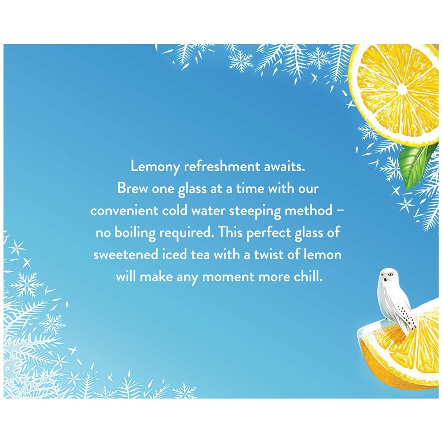 Cold Brew Sweetened Lemon Tea – 18 Bags of Refreshing Black Iced Tea