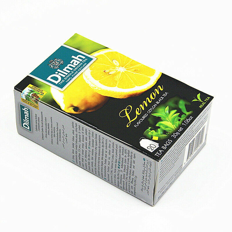 Lemon Tea 100% Pure Ceylon Tea Natural Lemon Flavored Tea 20Tea Bags In 30g