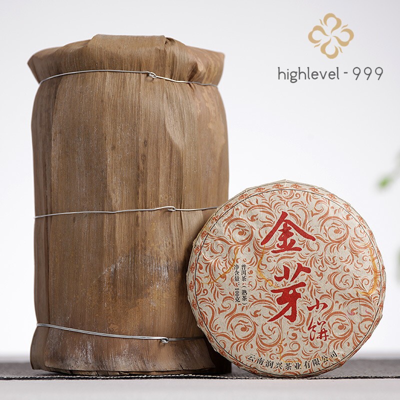 Palace Ripe Pu-erh Tea Cake 100g – Yunnan Golden Bud Small Cake Puerh
