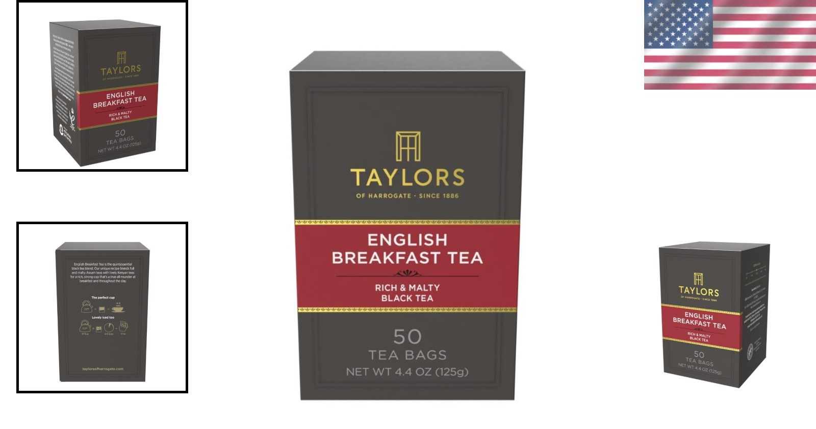 Rich & Malty Black Tea, 50 Ct x 6 Packs – 300 Bags Total