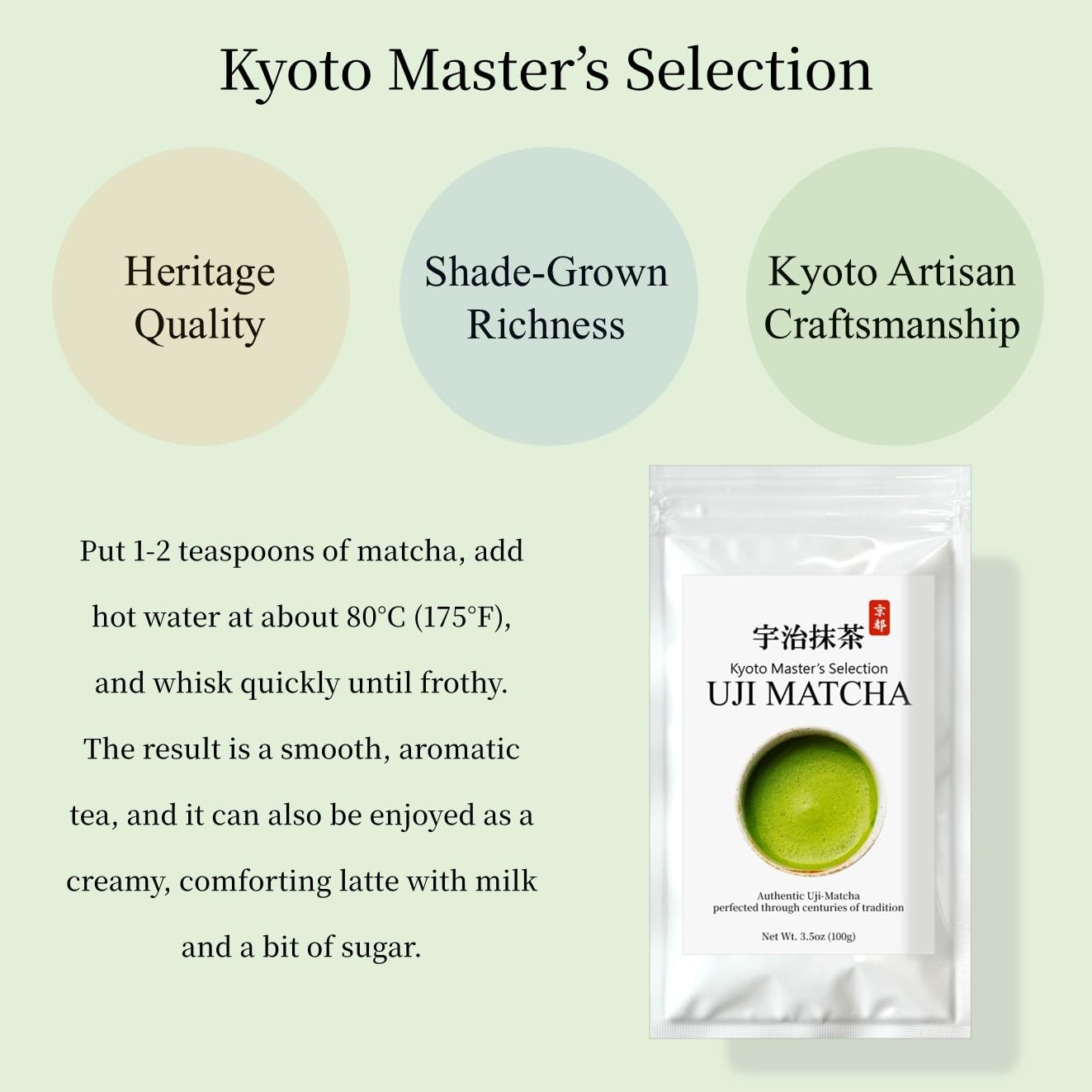 Uji Matcha Powder from Kyoto Japan – Ceremonial Grade 3.5oz (100g) – Premium …