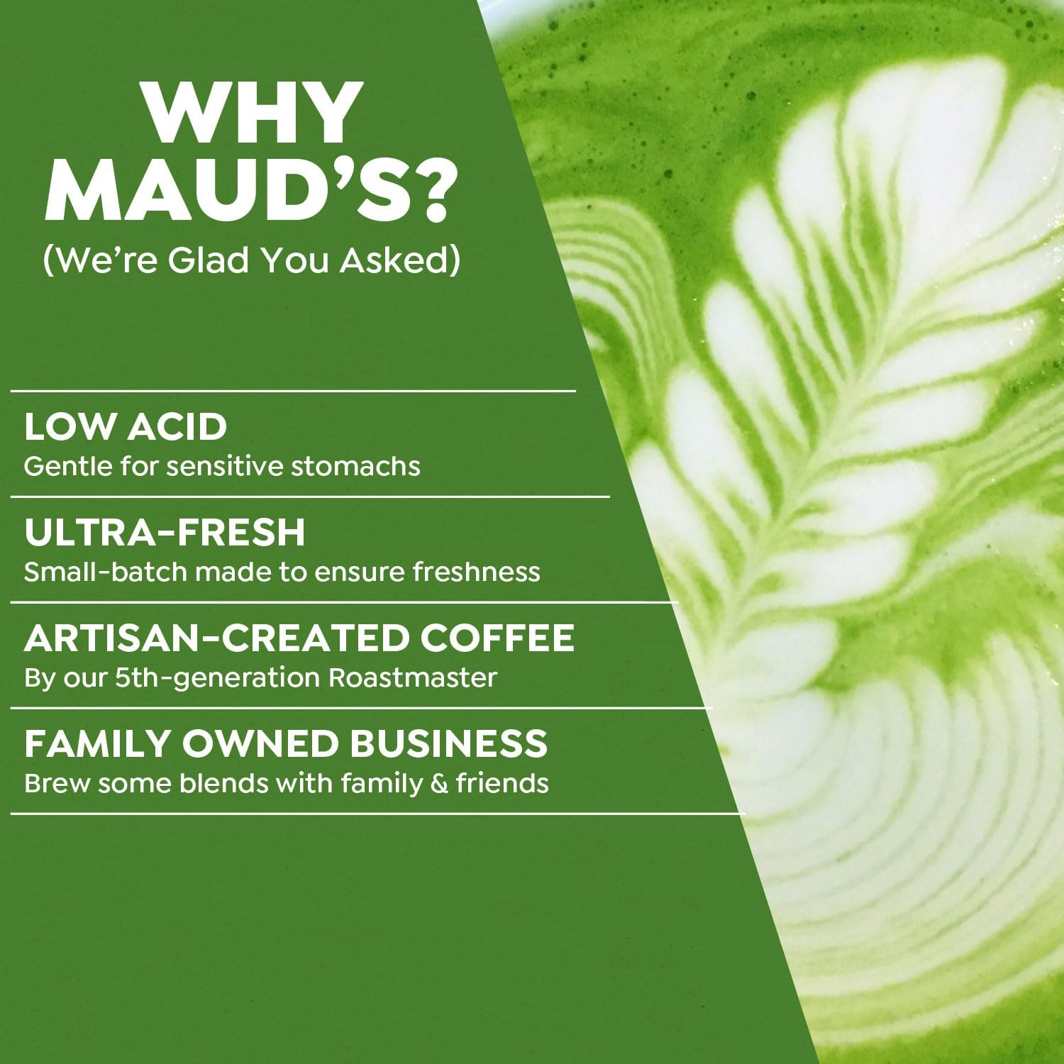 Maud’s Instant Matcha Latte Mix, Flavored Drink Mix 10 8.11 Oz (Pack of 1)