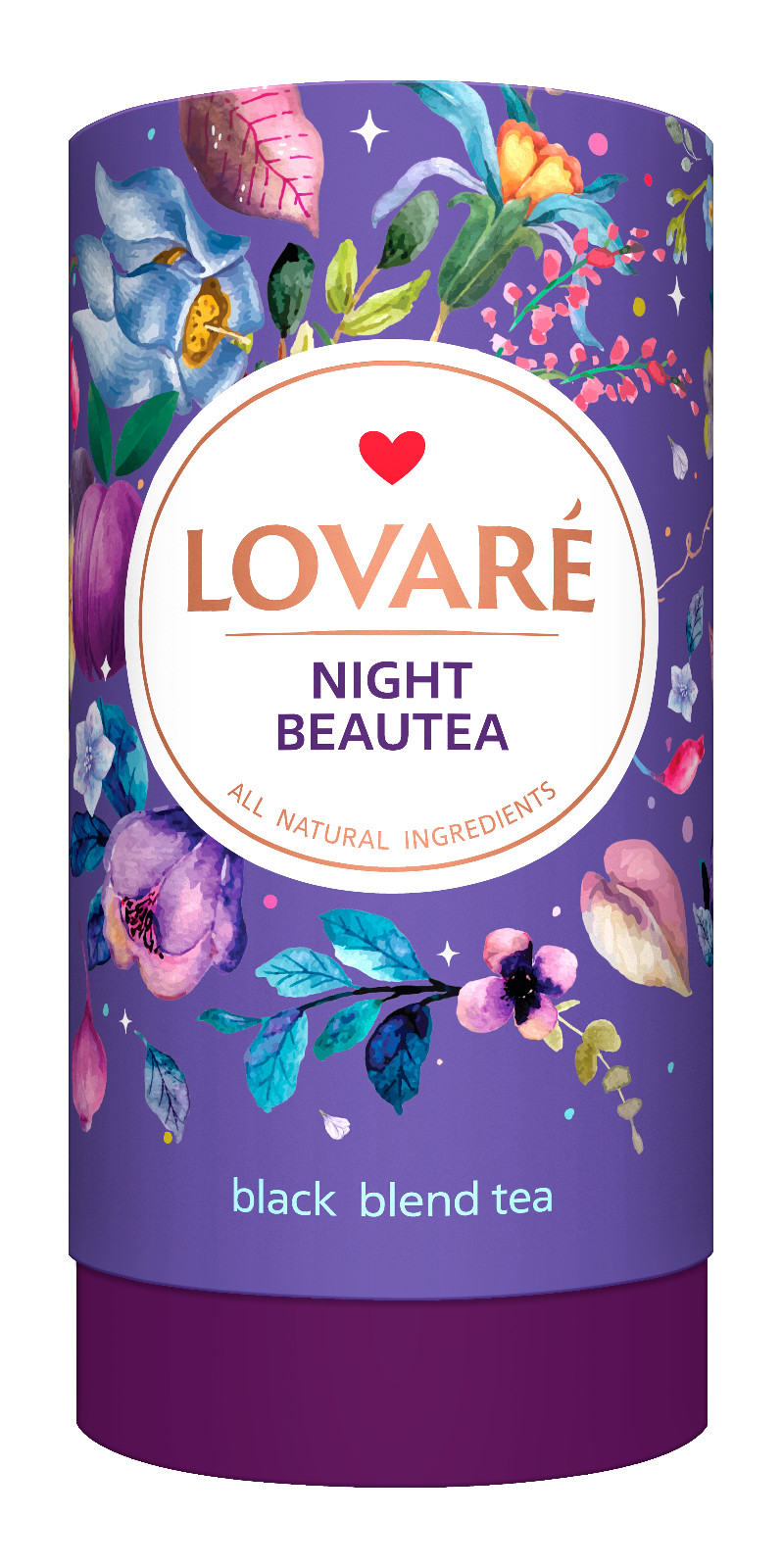 Lovare Tea 80g Premium Flavors in Gift Tube All Natural Ingredients