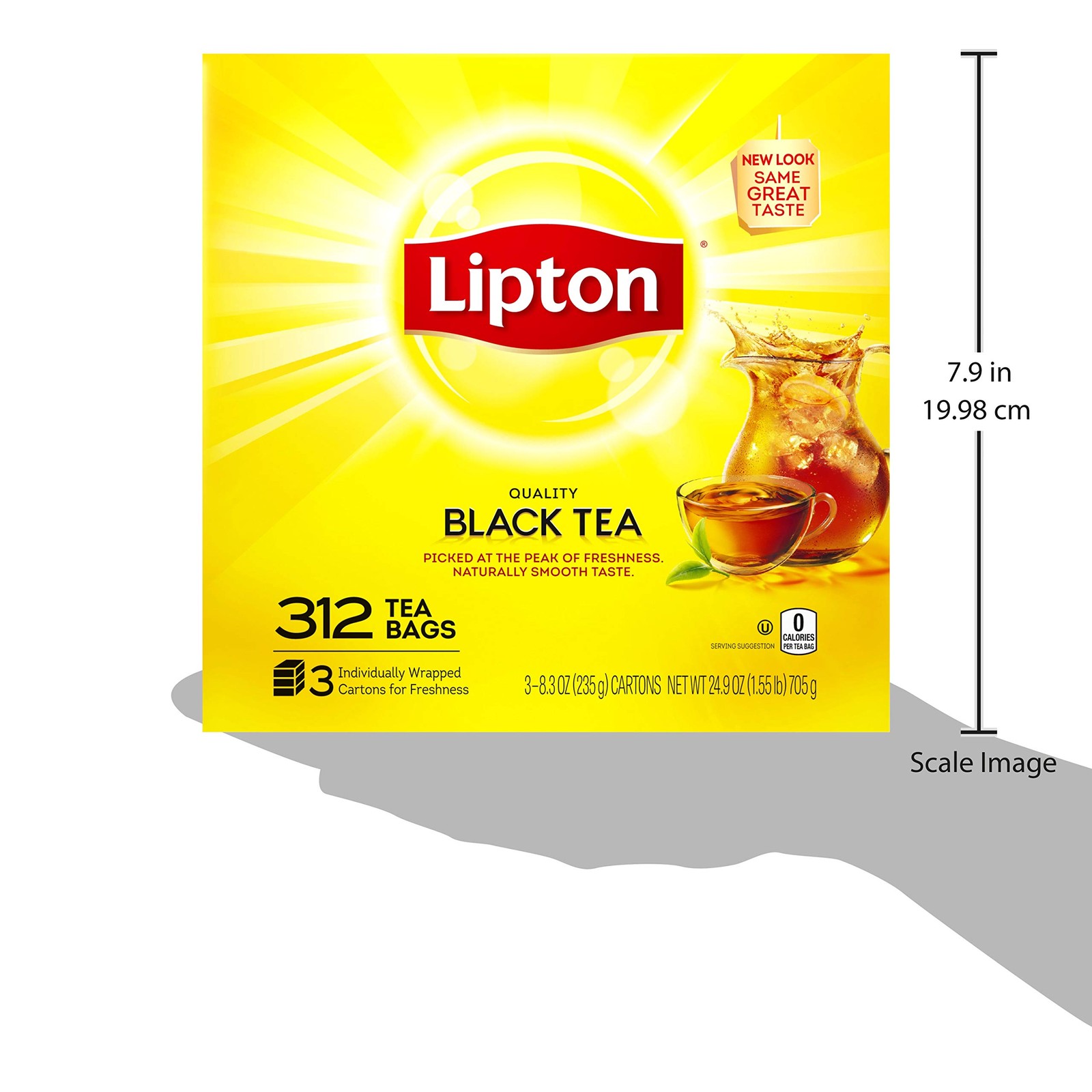 Lipton Black Tea 312 Count (Pack of 1), Yellow